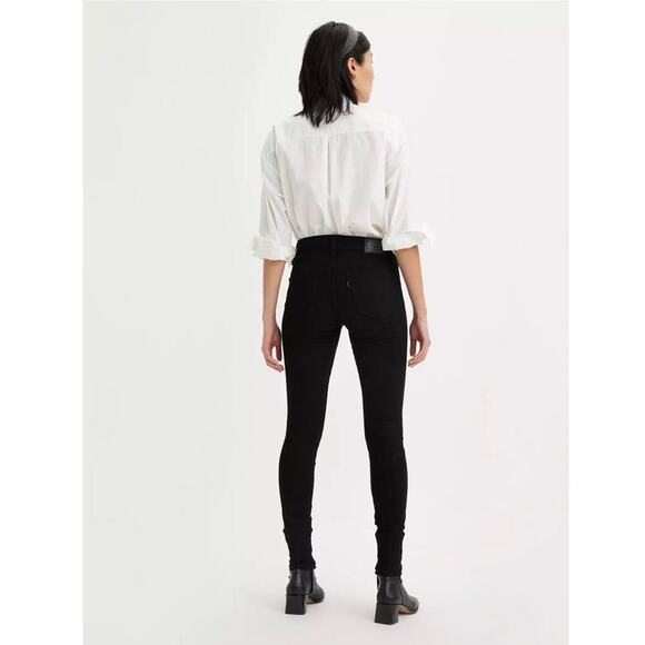 Levi's 720 High Rise Super Skinny Women's Jeans in Black Squared - Picture 4 of 8
